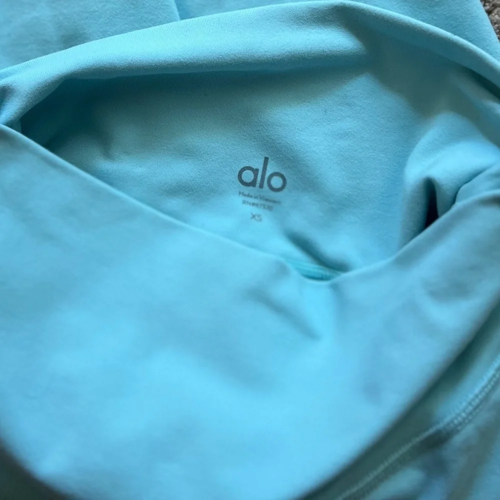 Alo Yoga High-Waist Athletic Leggings Light Turquoise Size XS